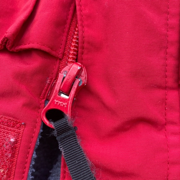 SOLD💲Land’s End Toddler Polartec winter coat red  3T zipper and snap closure - Picture 9 of 9